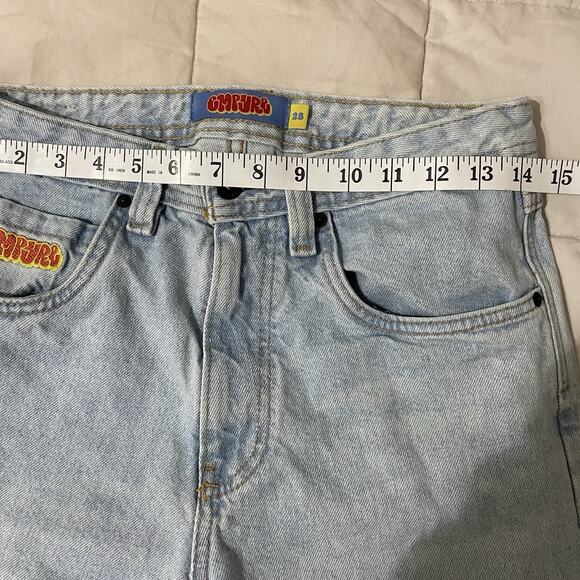Empyre Relax Fit High Rise Denim Jeans Size 28 Blue Skateboarding Grunge Skate - Picture 3 of 9